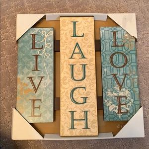 Live Laugh Love home decor sign